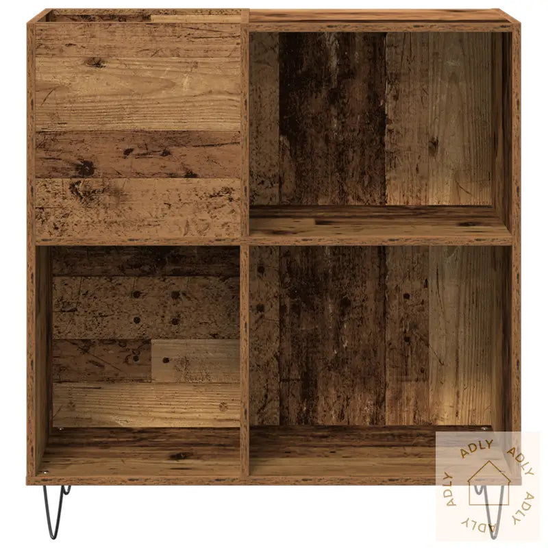 Medieskap Håndlaget Eik 84,5X38X90 Cm Konstruert Tre