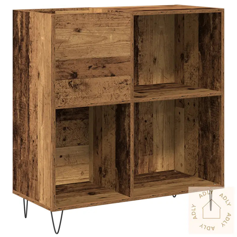 Medieskap Håndlaget Eik 84,5X38X90 Cm Konstruert Tre