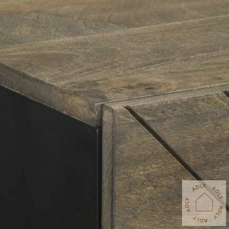 Skjenk Svart 40X33X75 Cm Heltre Mango