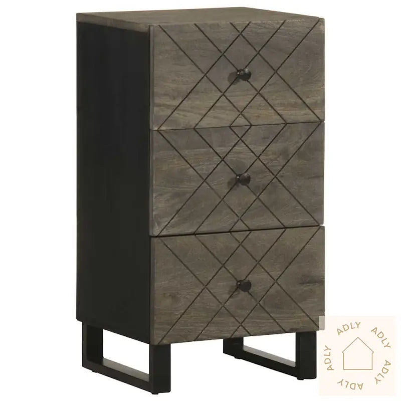Skjenk Svart 40X33X75 Cm Heltre Mango