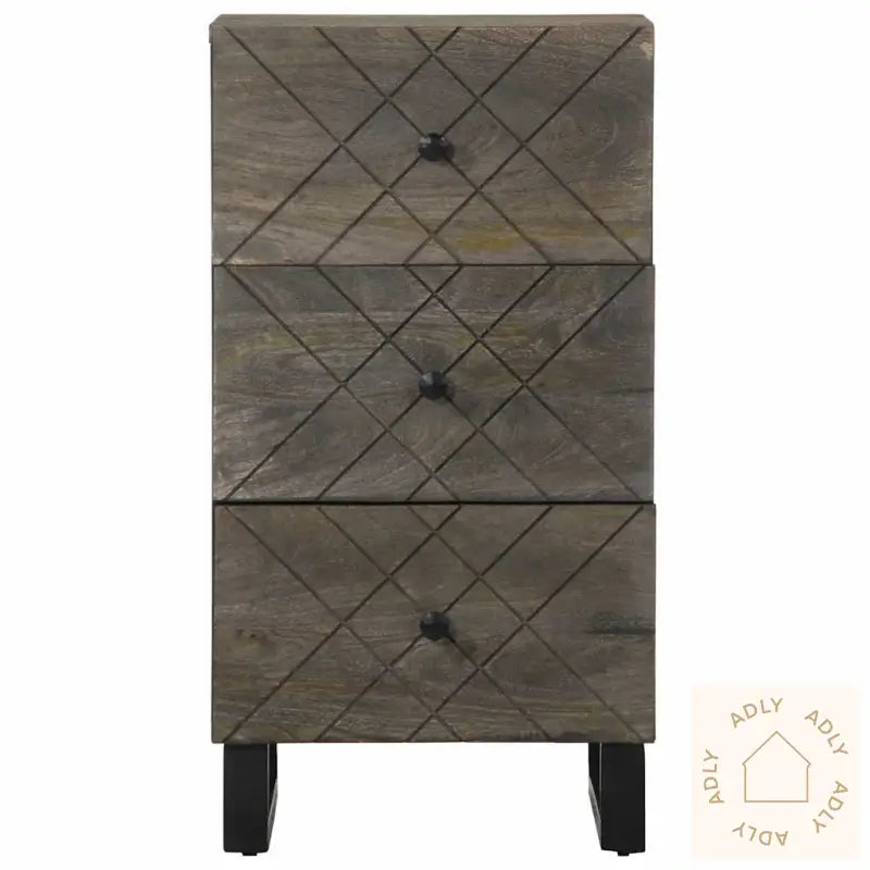 Skjenk Svart 40X33X75 Cm Heltre Mango