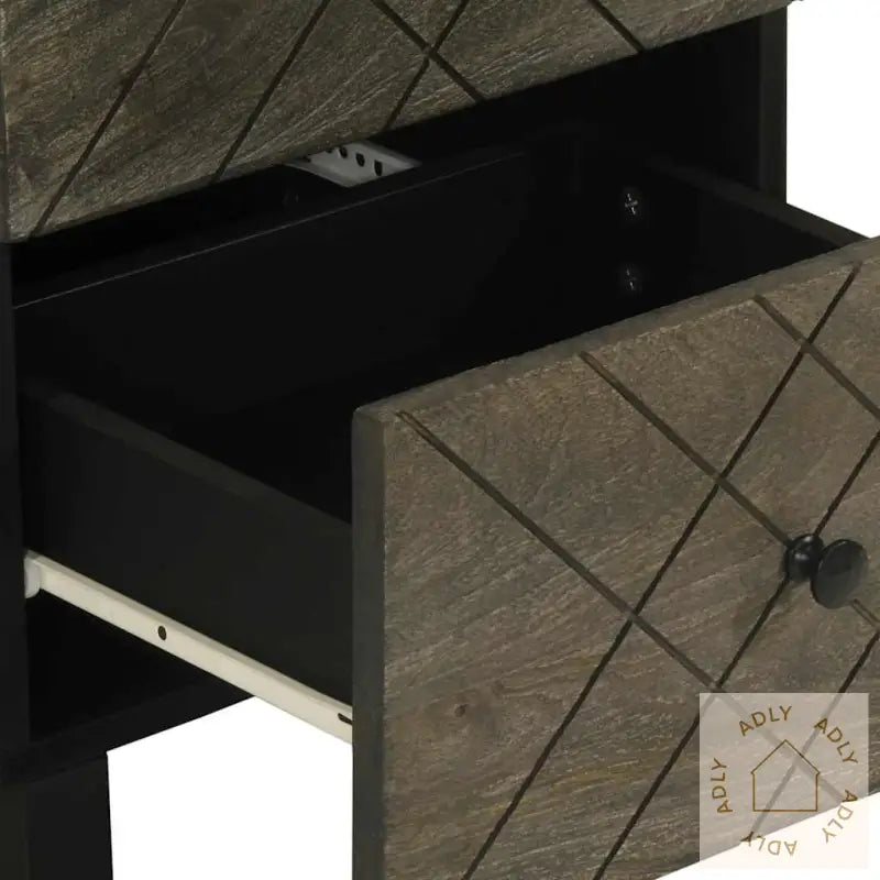 Skjenk Svart 40X33X75 Cm Heltre Mango