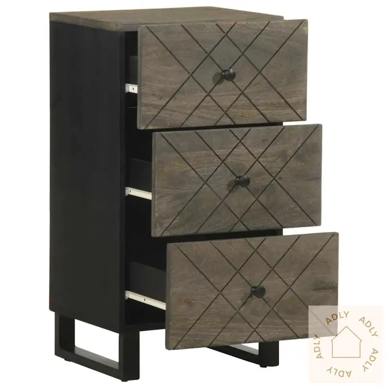 Skjenk Svart 40X33X75 Cm Heltre Mango