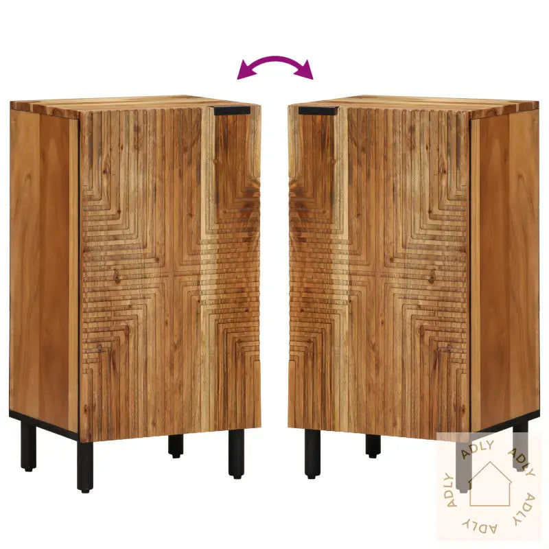Sideboard 40X33X75 Cm Massivt Akasietre