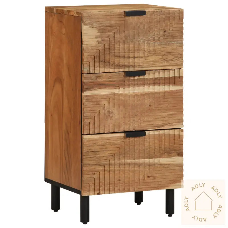 Sideboard 40X33X75 Cm Massivt Akasietre