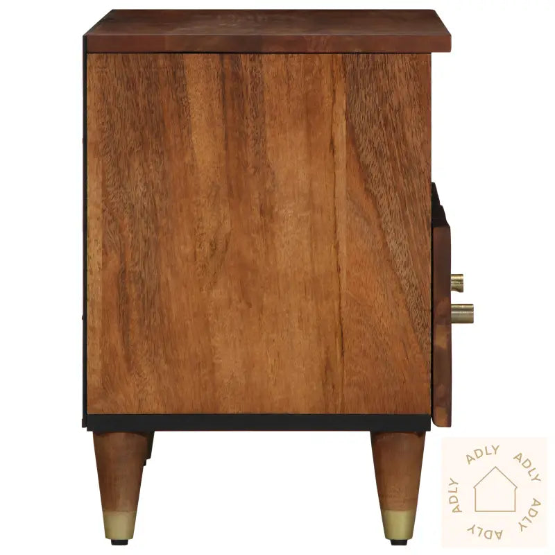 Tv-Benk 70X33X46 Cm Massivt Mangotre