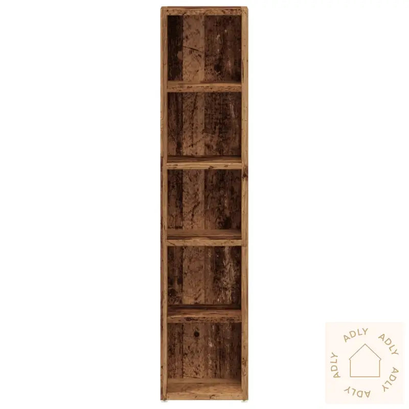 Cd-Skap 2 Stk Gammelt Tre 21X16X93,5 Cm Konstruert Tre