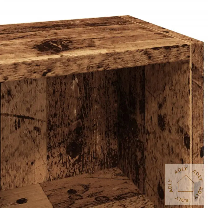 Cd-Skap 2 Stk Gammelt Tre 21X16X93,5 Cm Konstruert Tre