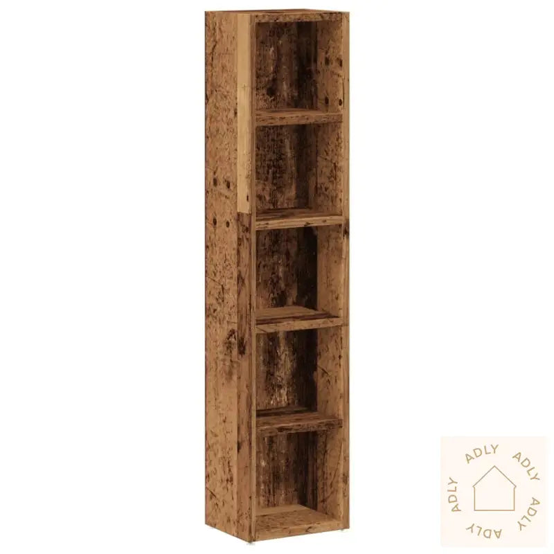 Cd-Skap 2 Stk Gammelt Tre 21X16X93,5 Cm Konstruert Tre