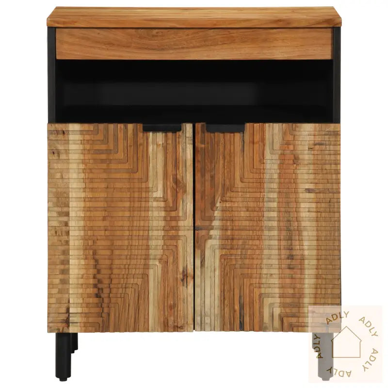 Sideboard 60X33X75 Cm Massivt Akasietre