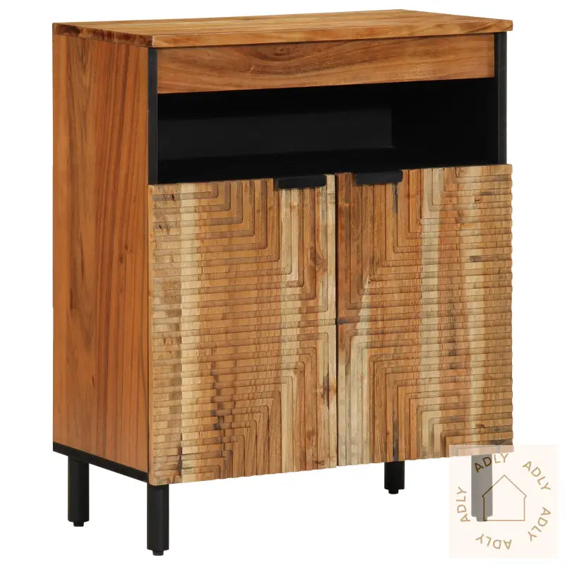 Sideboard 60X33X75 Cm Massivt Akasietre