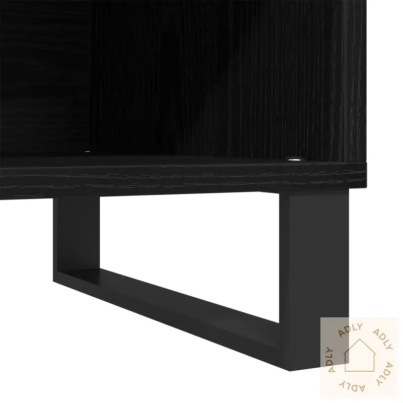 Recordskap I Svart Eik 84,5X38X48 Cm Laget Av Tre