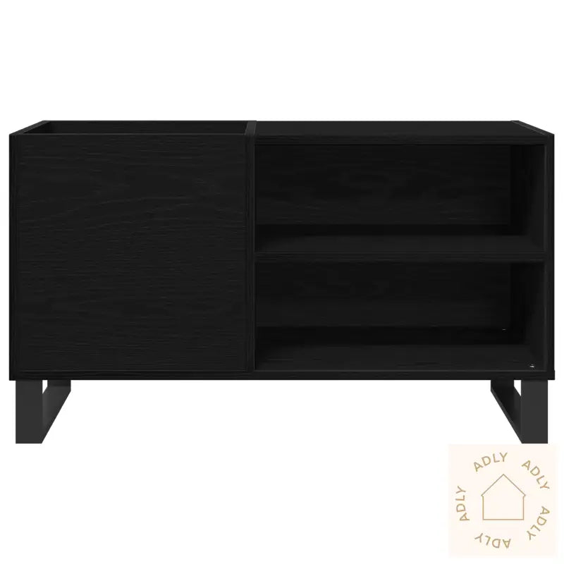 Recordskap I Svart Eik 84,5X38X48 Cm Laget Av Tre