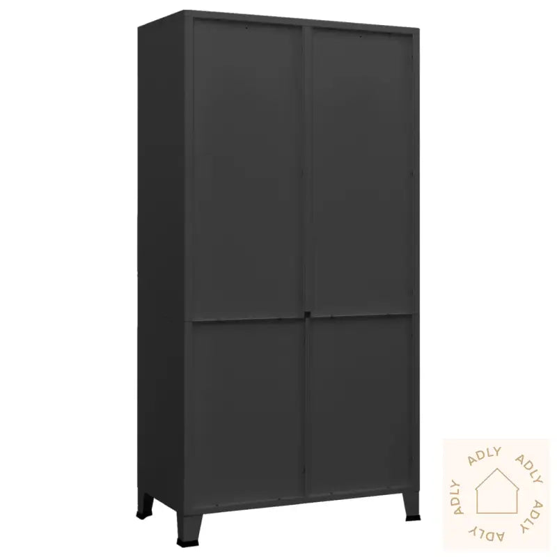 Industriell Garderobe Svart 90X50X180 Cm Metall