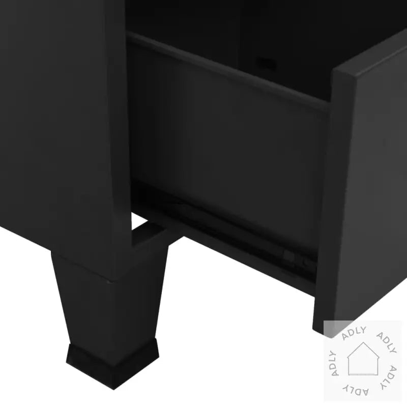 Industriell Garderobe Svart 90X50X180 Cm Metall