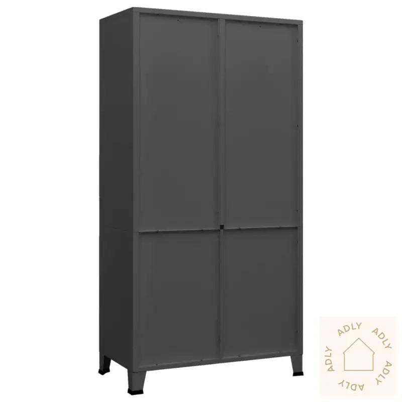 Garderobe Antrasitt 90X50X180 Cm Metall