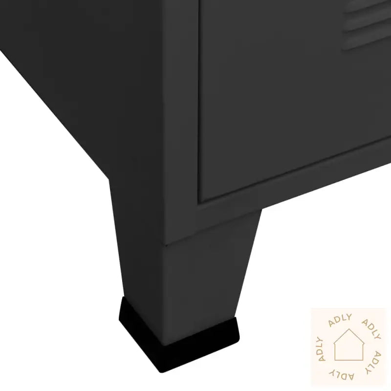 Industriell Garderobe Svart 90X50X180 Cm Metall
