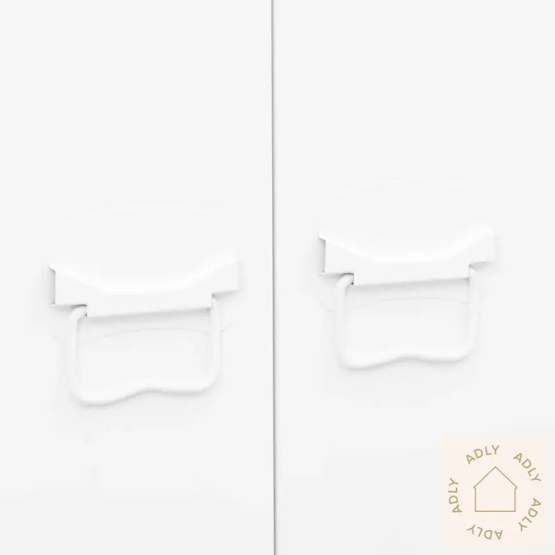 Industriell Garderobe Hvit 90X50X180 Cm Metall