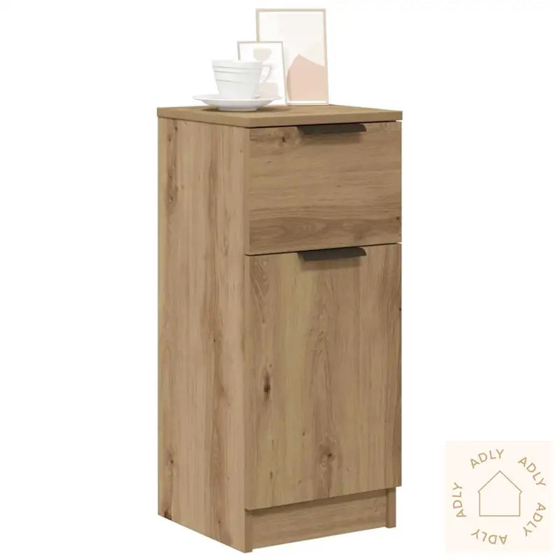 Skjenk Artisan Eik 30X30X70 Cm Konstruert Tre