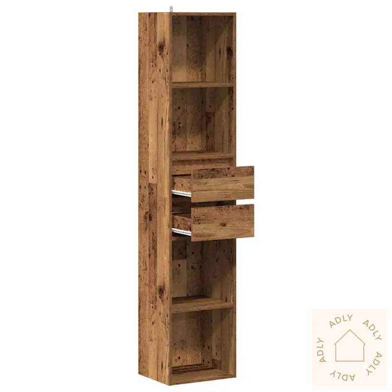 Bokhylle Gammelt Tre 36X30X171 Cm Konstruert Tre