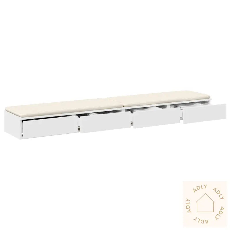 Sengeesker Hvit 180X36,5X16,5 Cm Laget Av Tre