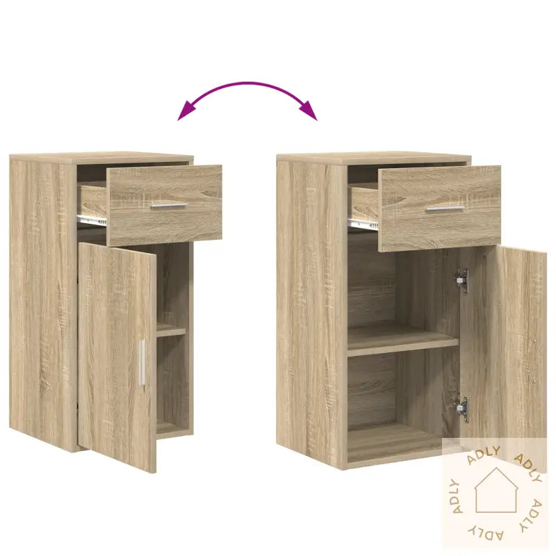 Sonoma Eik Lagringsskap Sonoma Eik Mdf Medium