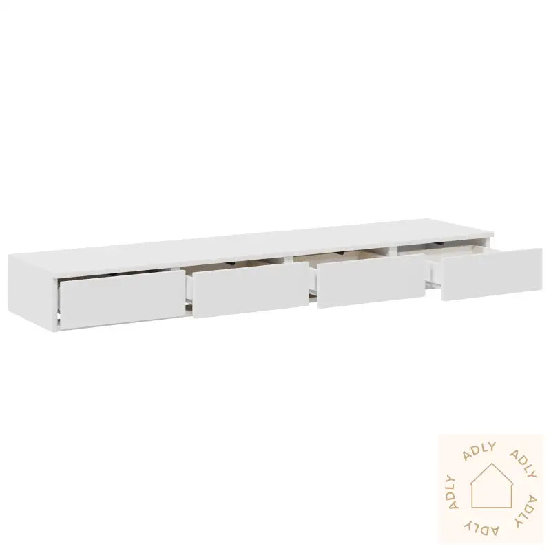 Nattbord Hvit 160X36,5X16,5 Cm Laget Av Konstruert Tre