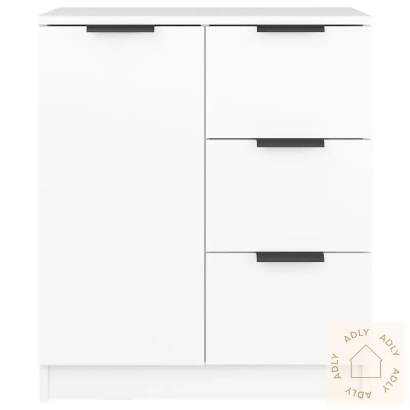 Skjenk Hvit 60X30X70 Cm Konstruert Tre