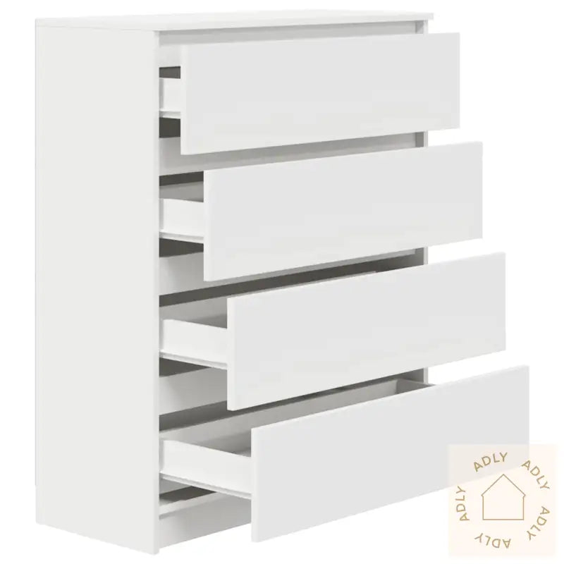 Skjenk Hvit 80X35X99 Cm Konstruert Tre