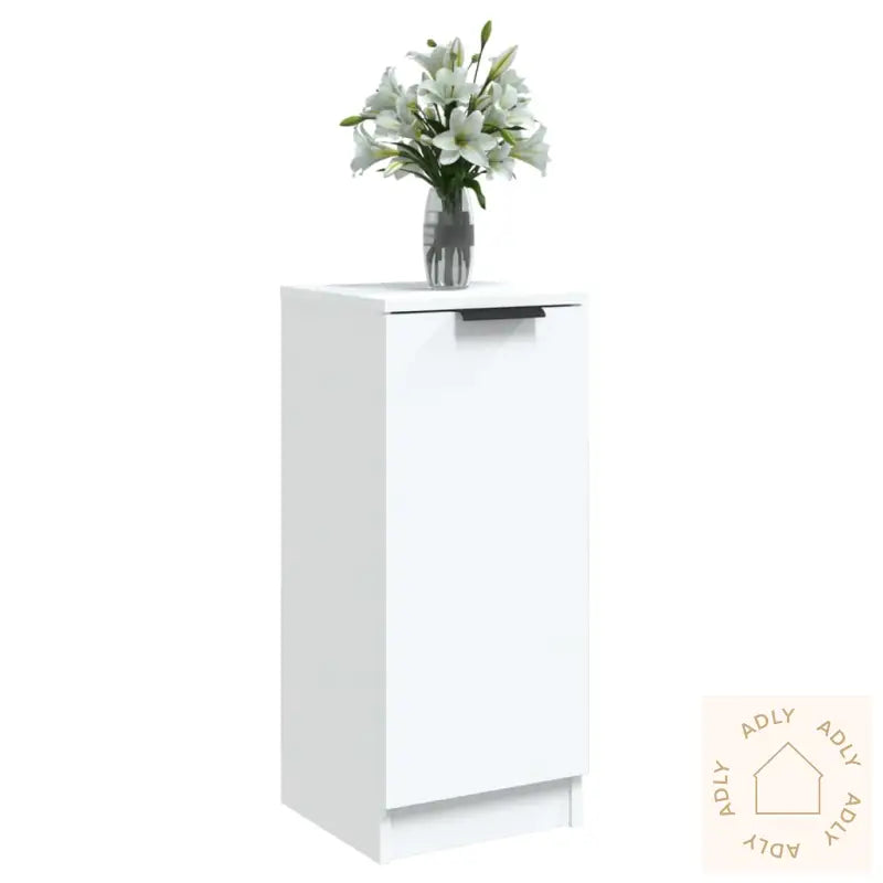 Skjenk Hvit 30X30X70 Cm Konstruert Tre
