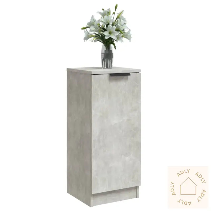 Skjenk Betonggrå 30X30X70 Cm Konstruert Tre
