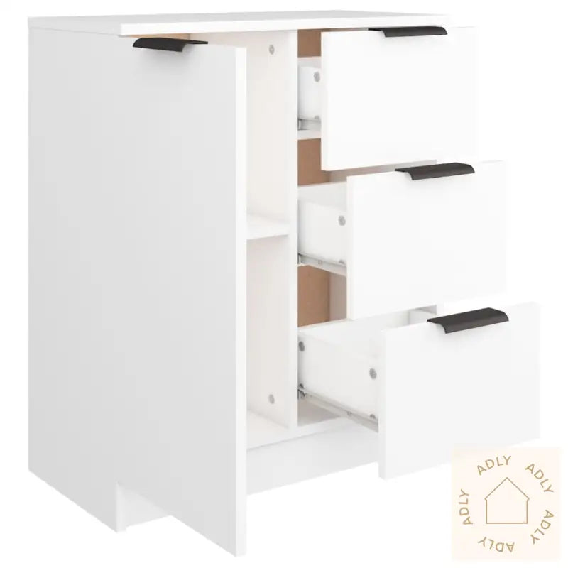 Skjenk Hvit 60X30X70 Cm Konstruert Tre