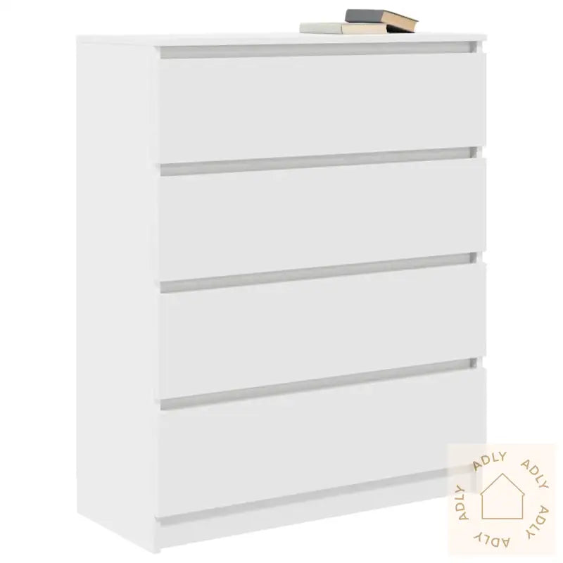 Skjenk Hvit 80X35X99 Cm Konstruert Tre