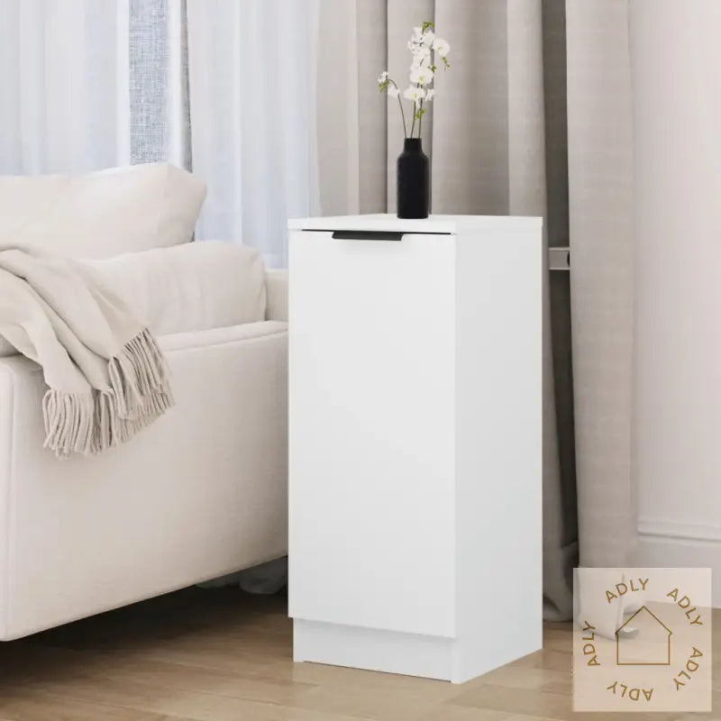 Skjenk Hvit 30X30X70 Cm Konstruert Tre