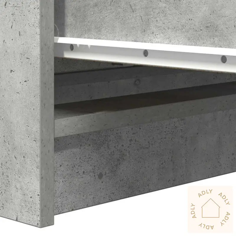 Skjenk Betonggrå 80X35X99 Cm Konstruert Tre
