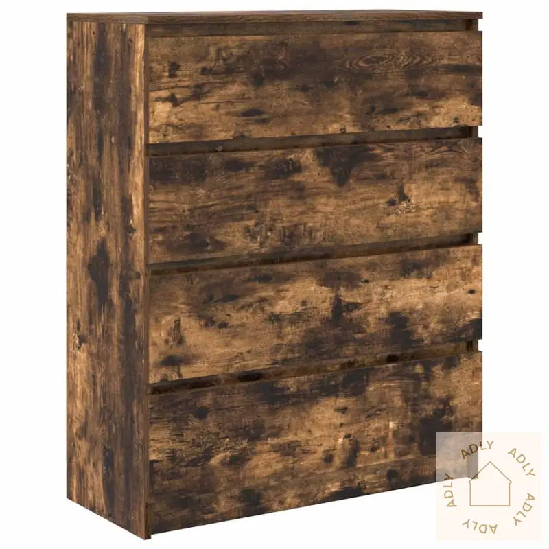 Skjenk Røkt Eik 80X35X99 Cm Konstruert Tre