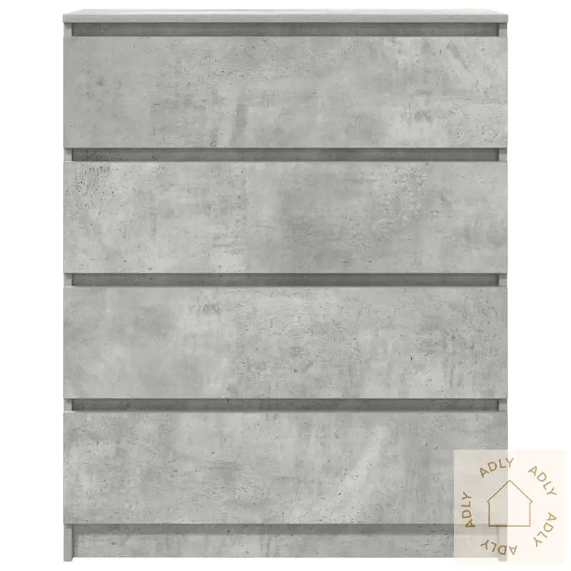 Skjenk Betonggrå 80X35X99 Cm Konstruert Tre