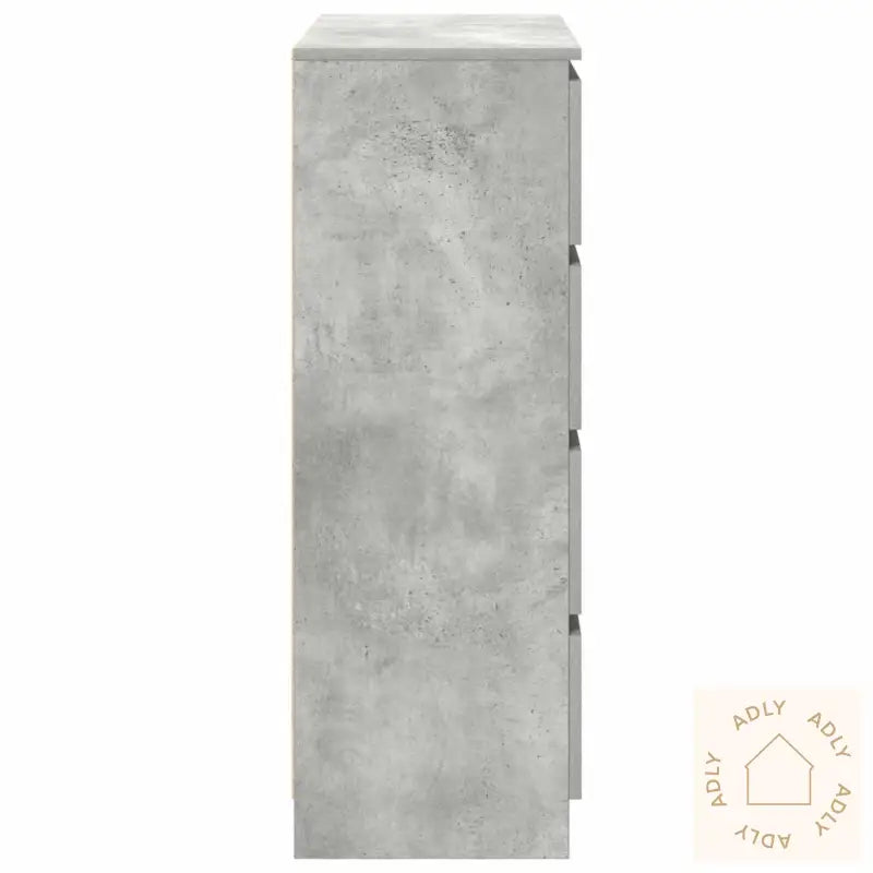 Skjenk Betonggrå 80X35X99 Cm Konstruert Tre
