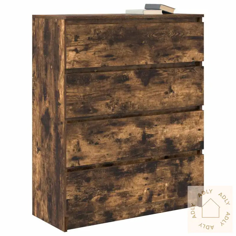 Skjenk Røkt Eik 80X35X99 Cm Konstruert Tre