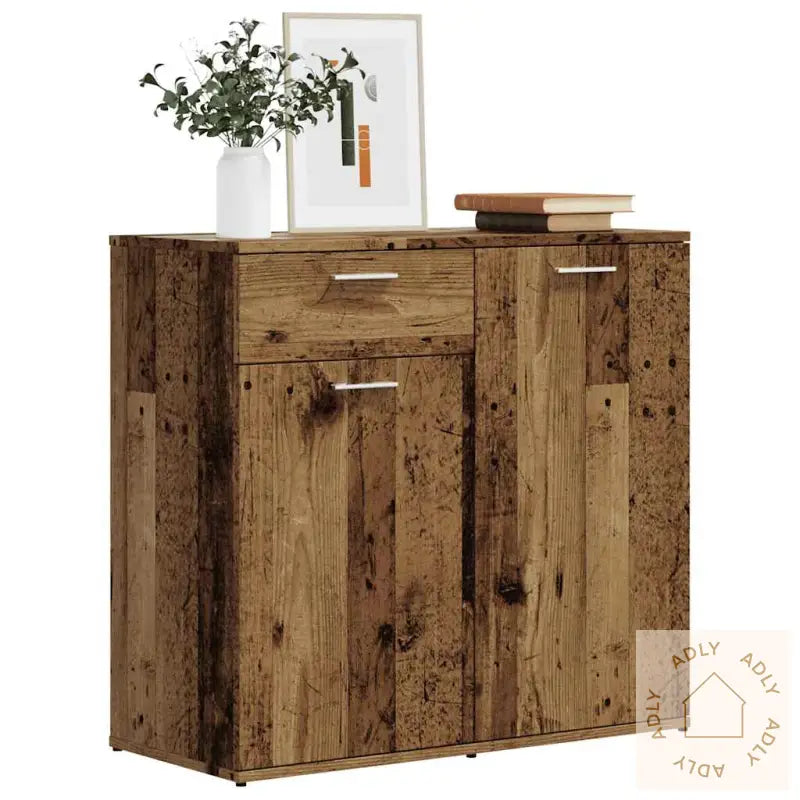 Skjenk Gammelt Tre 80X36X75 Cm Konstruert Tre