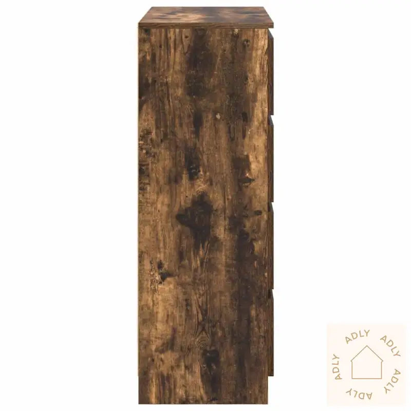 Skjenk Røkt Eik 80X35X99 Cm Konstruert Tre