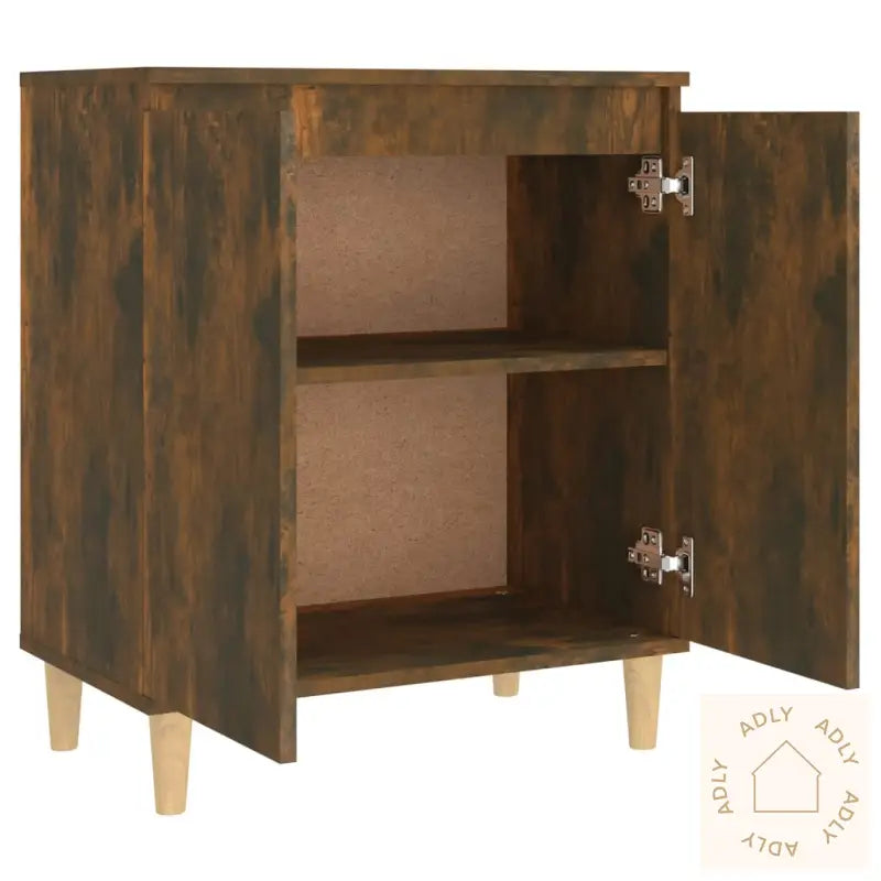 Skjenk Røkt Eik 60X35X70 Cm Konstruert Tre