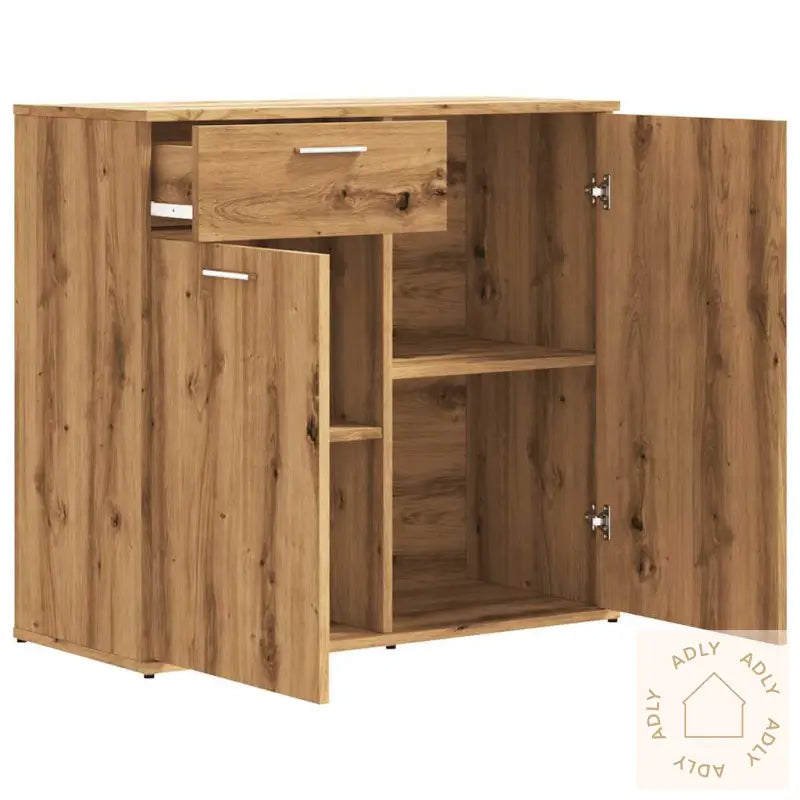Skjenk Artisan Eik 80X36X75 Cm Konstruert Tre