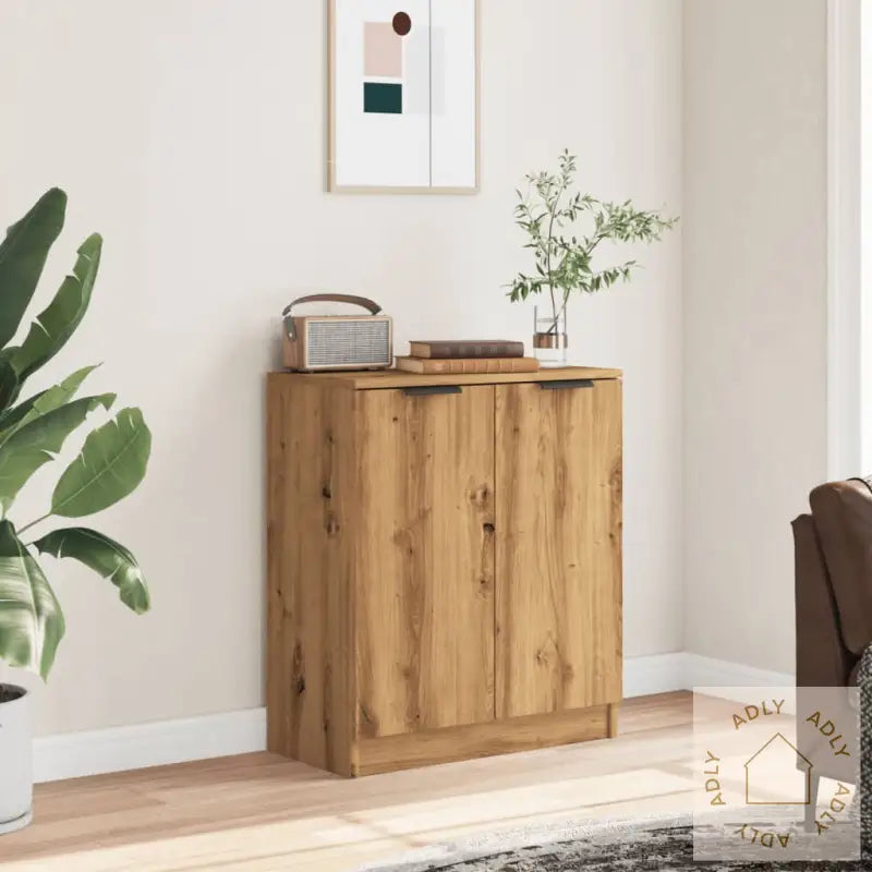 Skjenk Artisan Eik 60X30X70 Cm Konstruert Tre