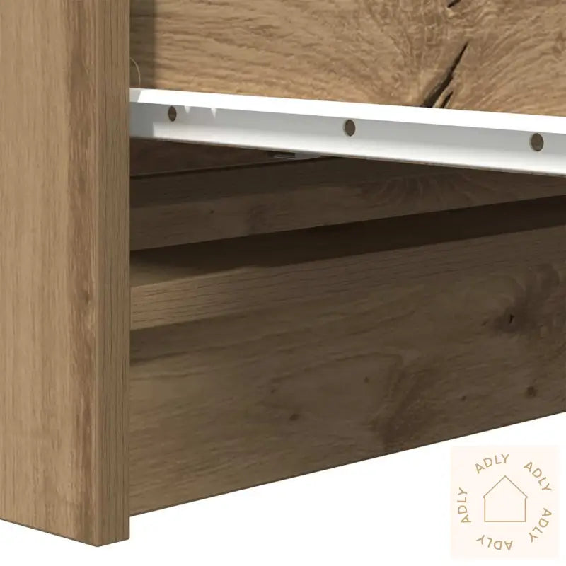 Skjenk Artisan Eik 80X35X99 Cm Konstruert Tre