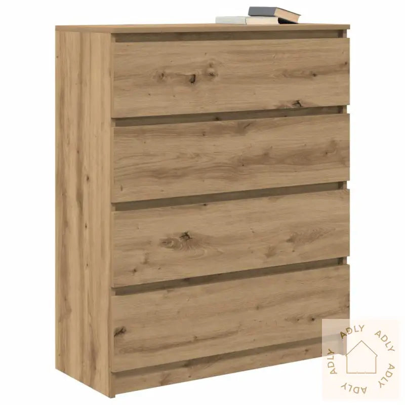 Skjenk Artisan Eik 80X35X99 Cm Konstruert Tre
