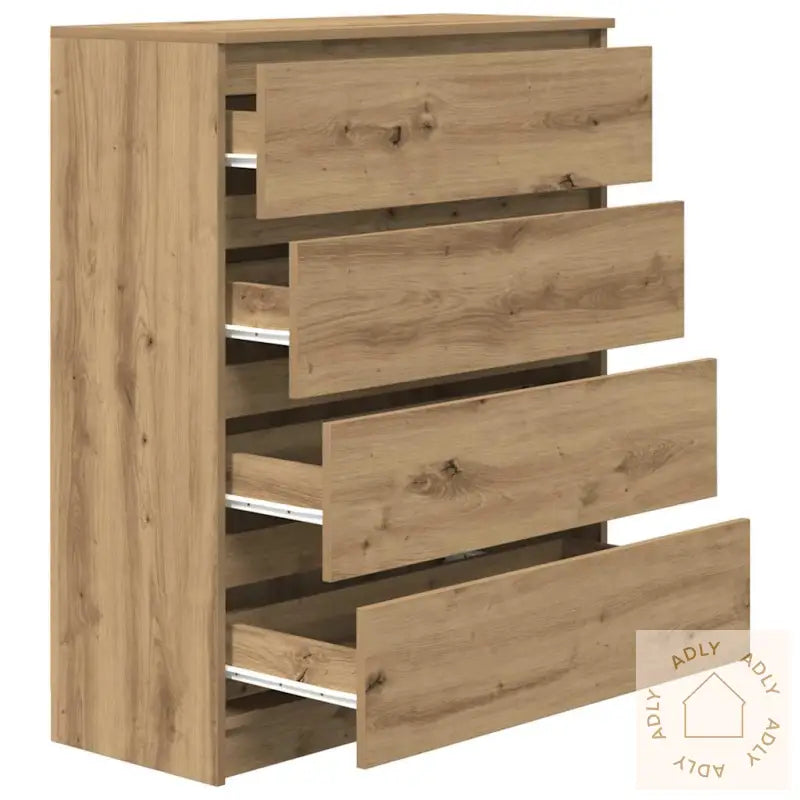 Skjenk Artisan Eik 80X35X99 Cm Konstruert Tre