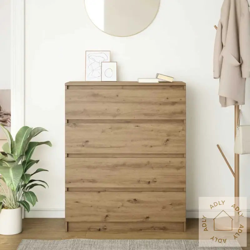 Skjenk Artisan Eik 80X35X99 Cm Konstruert Tre
