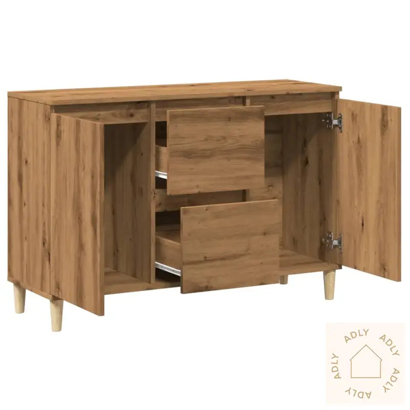 Skjenk Artisan Eik 102X35X70 Cm Konstruert Tre