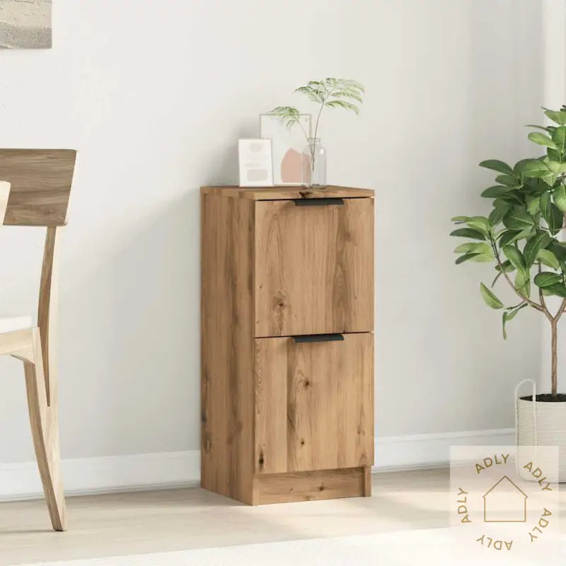 Skjenk Artisan Eik 30X30X70 Cm Konstruert Tre
